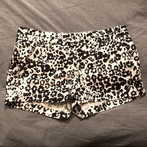 Snow leopard cotton shorts
